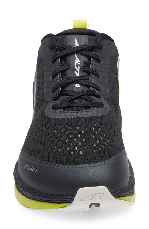Black/Lime Men's Running Shoes U7490