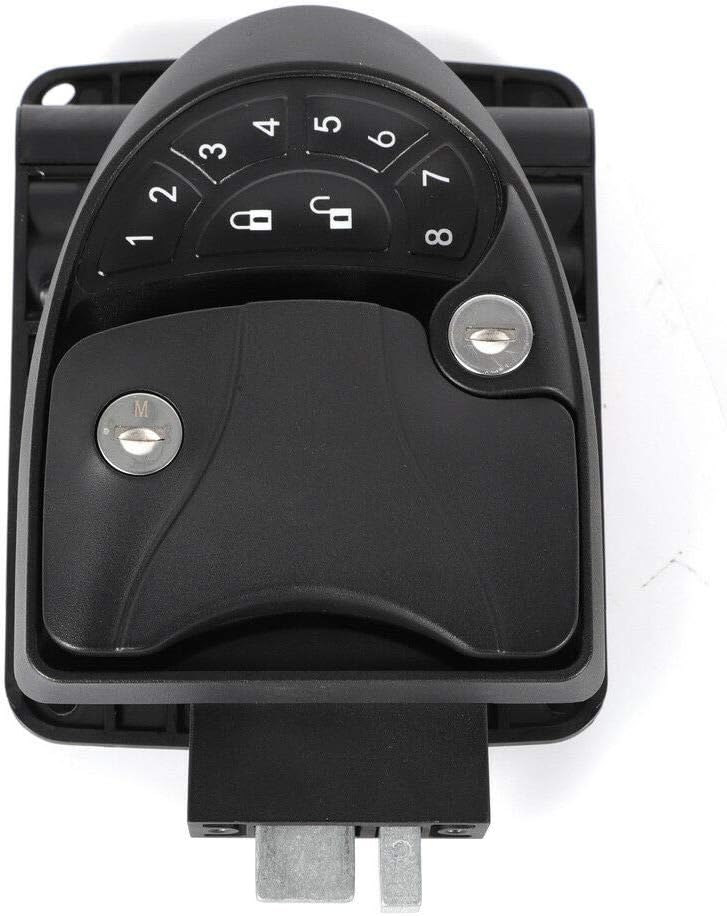 Keyless Entry Door Lock Deadbolt RV Camper Trailer Black with Keypad K90053