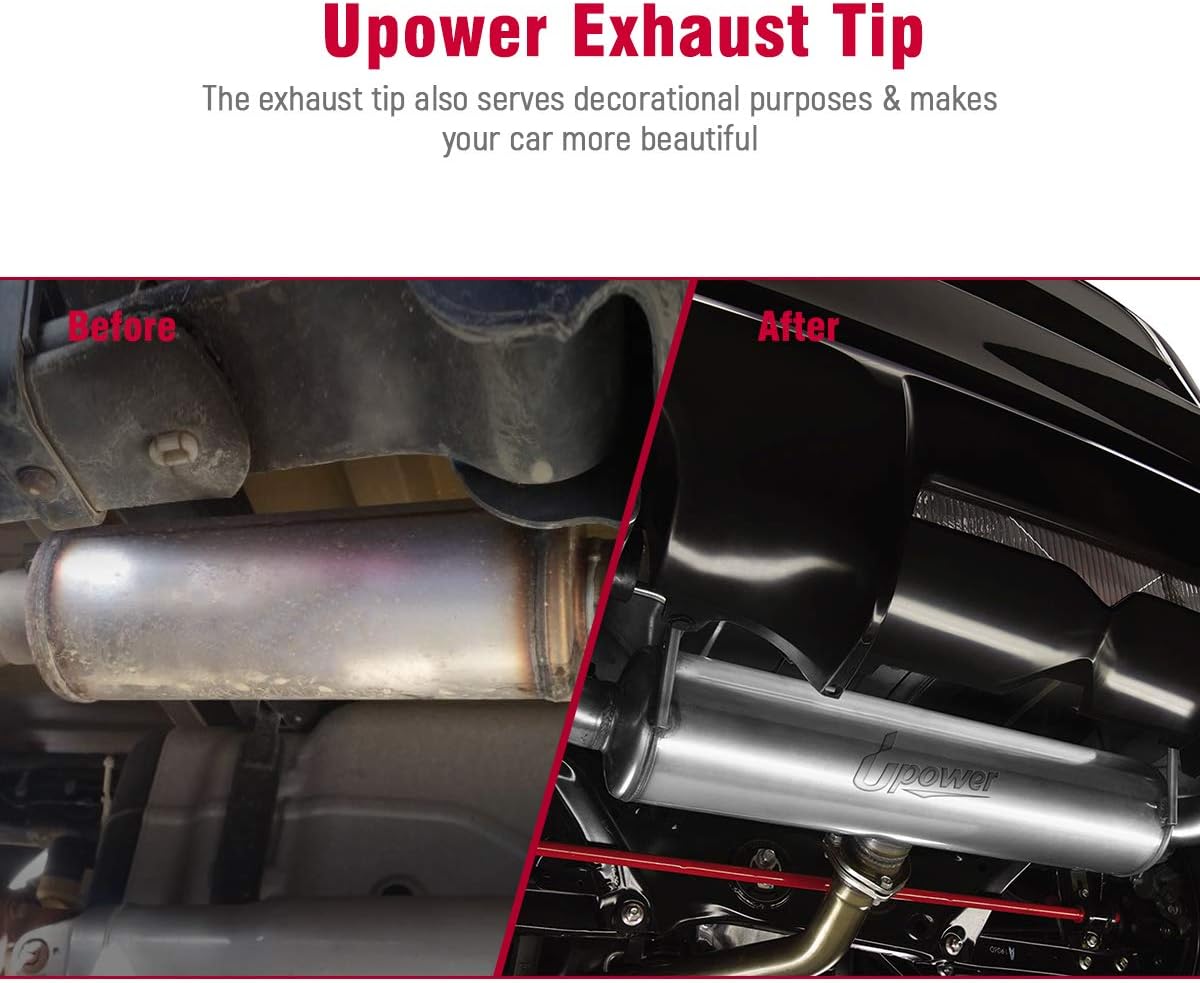 3 Inch Inlet/Outlet Exhaust Muffler Resonator, 18" Length Overall 22", Stainless Steel, Pack of 2 L7821