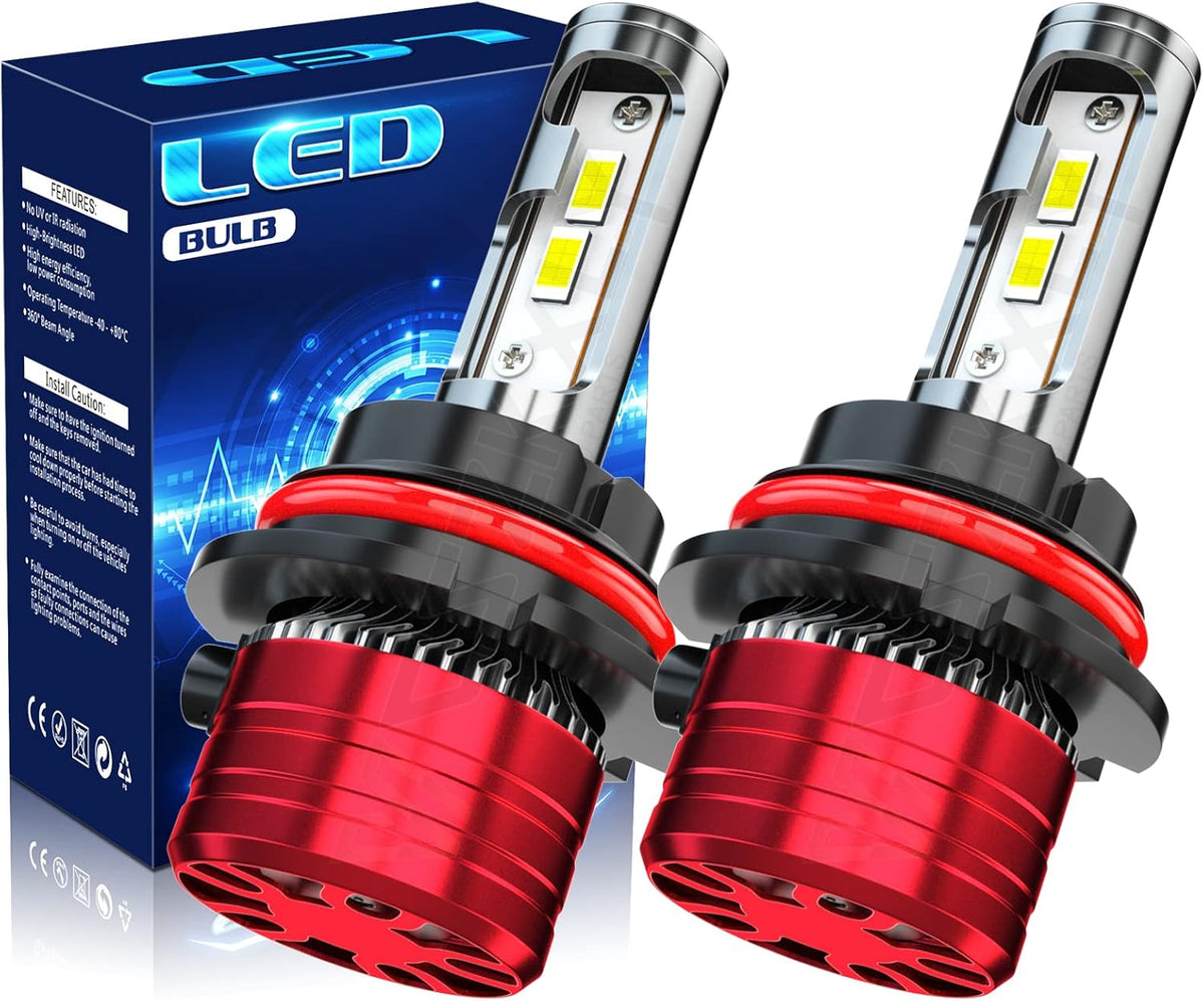 9007 HB5 LED Headlight Bulb Conversion Kit, Dual Beam, 6500K Cool White, 2-Pack V2829
