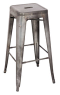 Antique Silver Bar Stool Set of 2 H929319