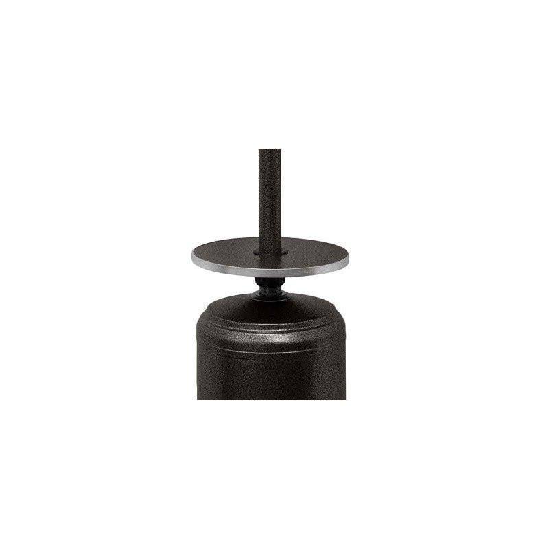 Tall Hammered Bronze and Stainless Steel Patio Heater with Table T813