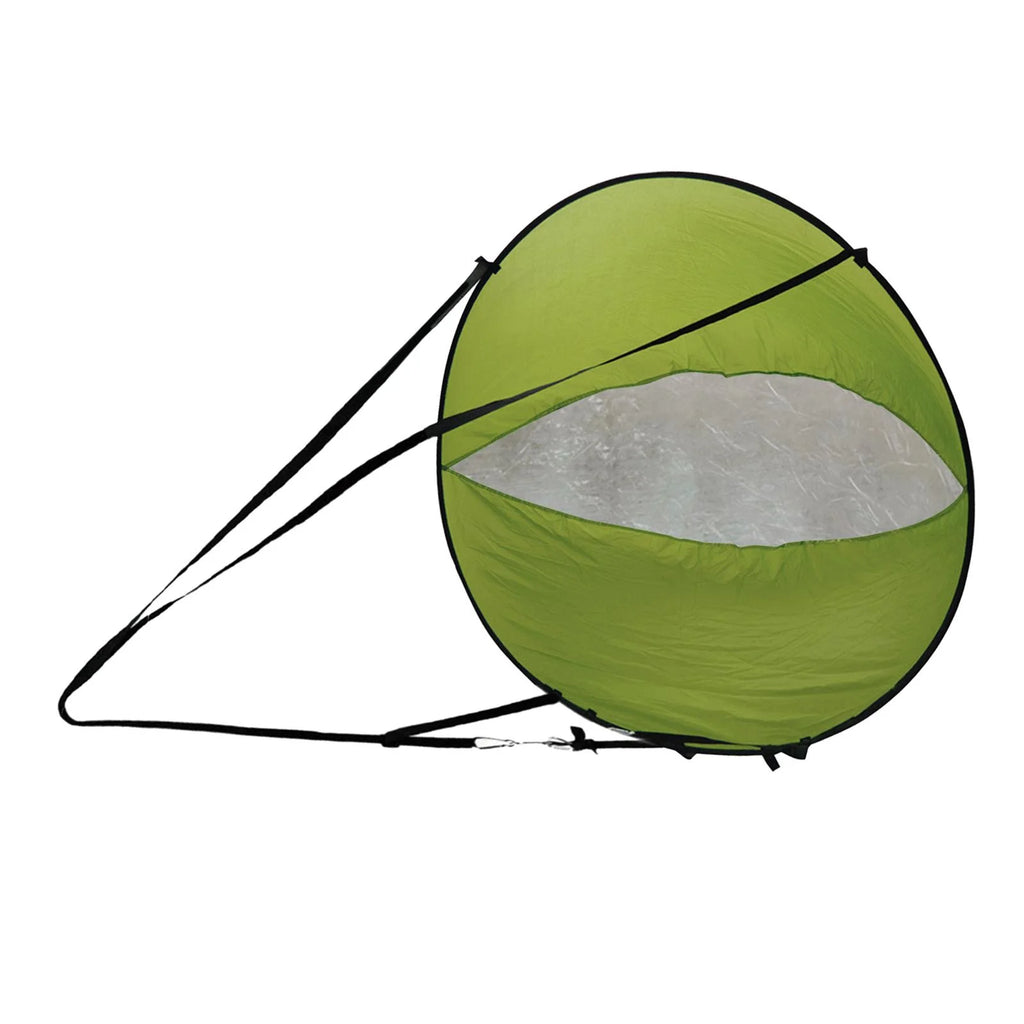 Green Wind Sail Kayak Wind Sail 108x108cm with Transparent Window T6179