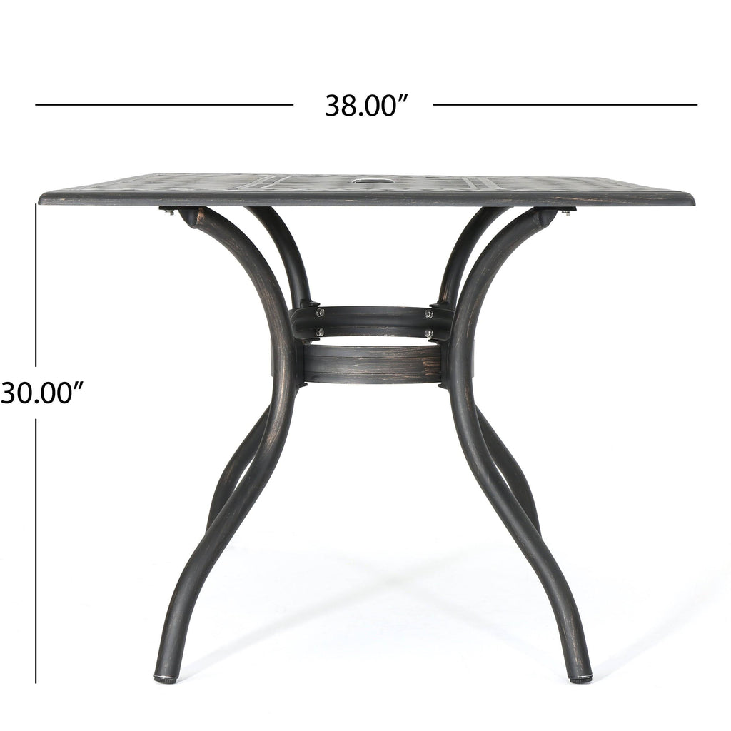 Cast Aluminum Rectangular Dining Table M2945