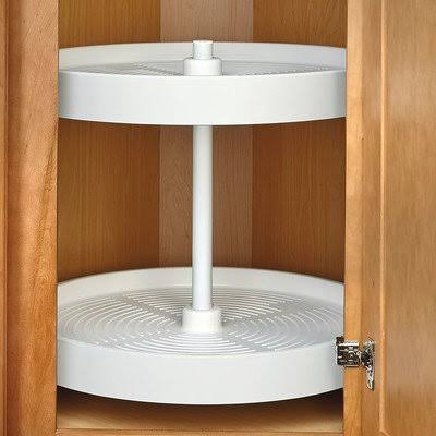 White 2-Shelf Lazy Susan I34834