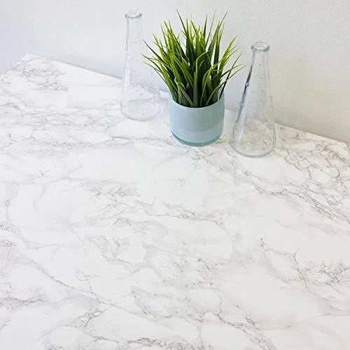 Grey Marble Contact Paper Roll-3 Pk with Applicator M908877