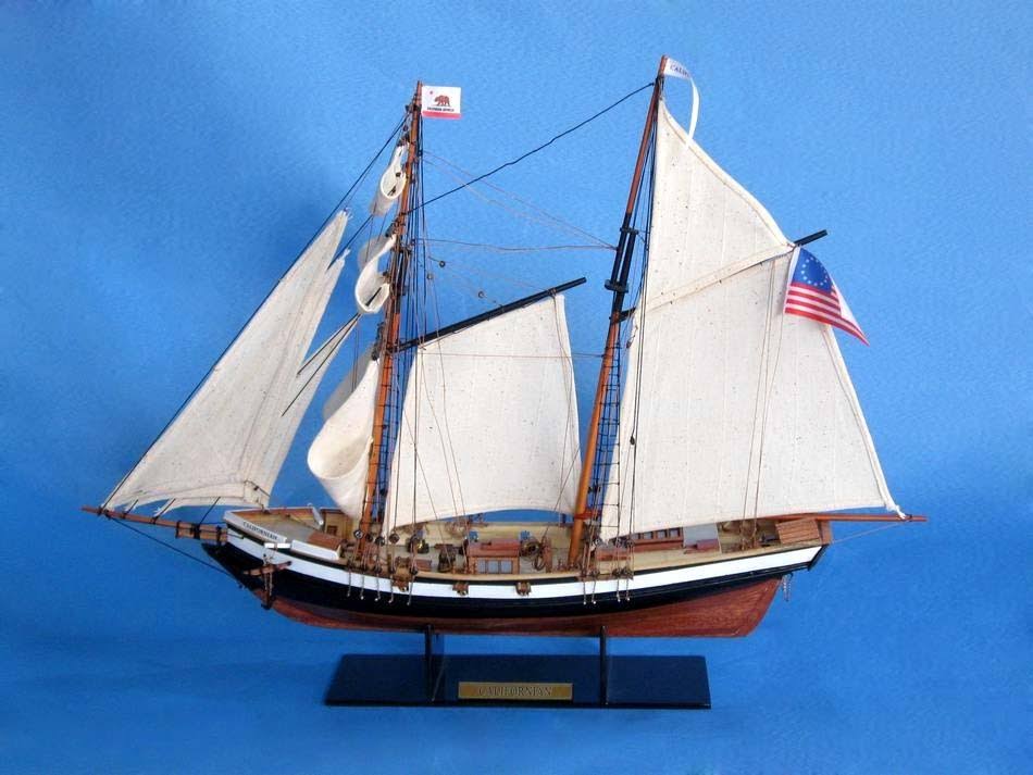 24 inch Wooden Tall Ship Model V948