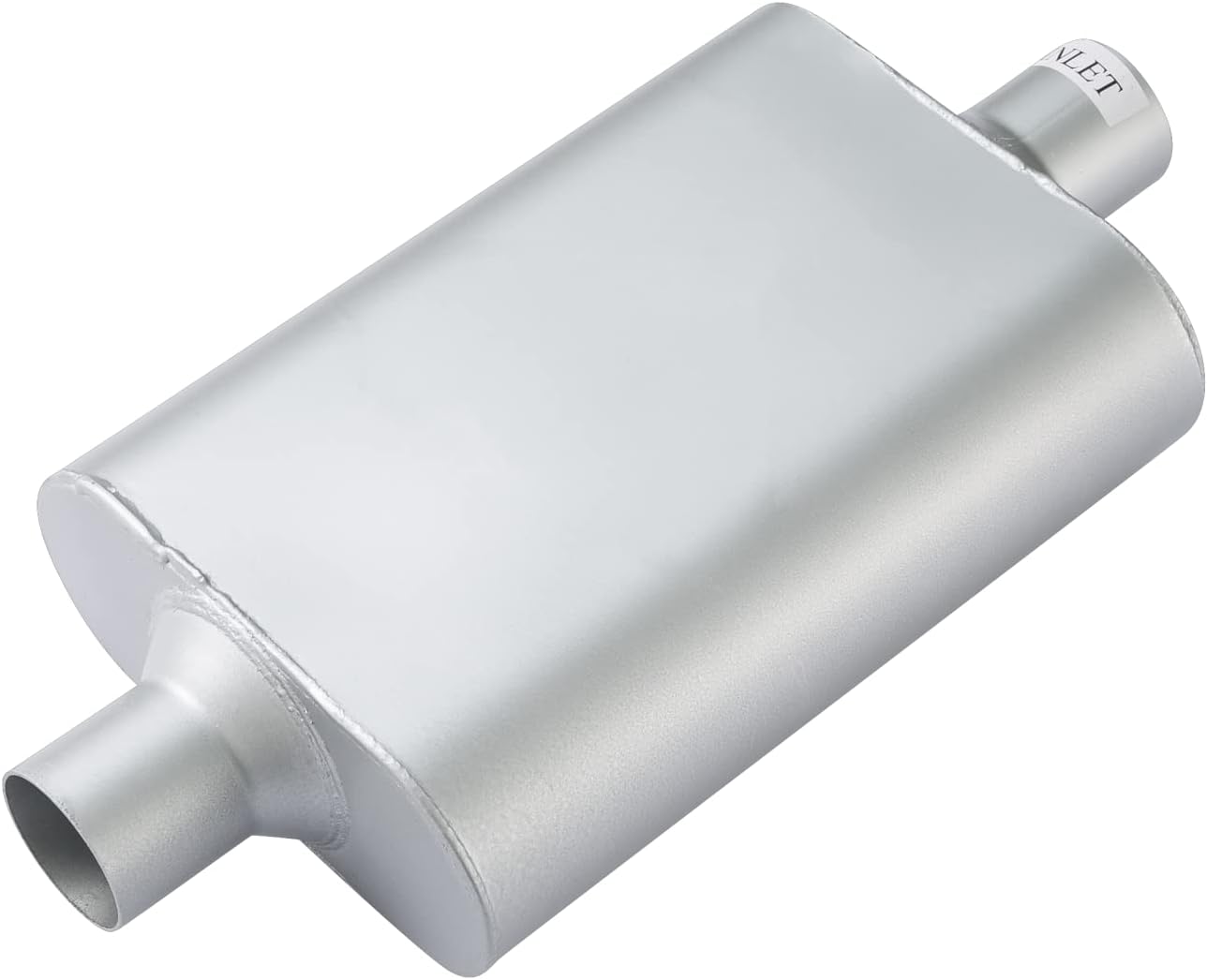 Dual Chamber 2.25 inch Inlet 2.25 inch Outlet Performance Automotive Muffler Exhaust Pack of 2 G414