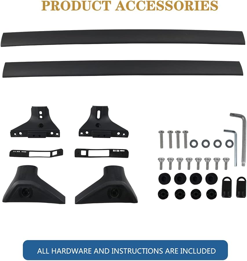 Roof Rack Cross Bars Aluminum Black O299722