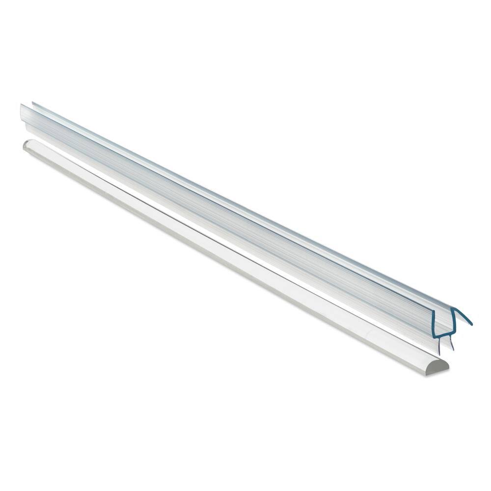 51.5x22 x 80x22 Hinged Frameless Shower Door Brushed Nickel H6932