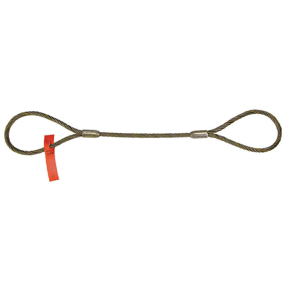 Wire Rope Sling, 6 ft L, 5600 lb Capacity J99195