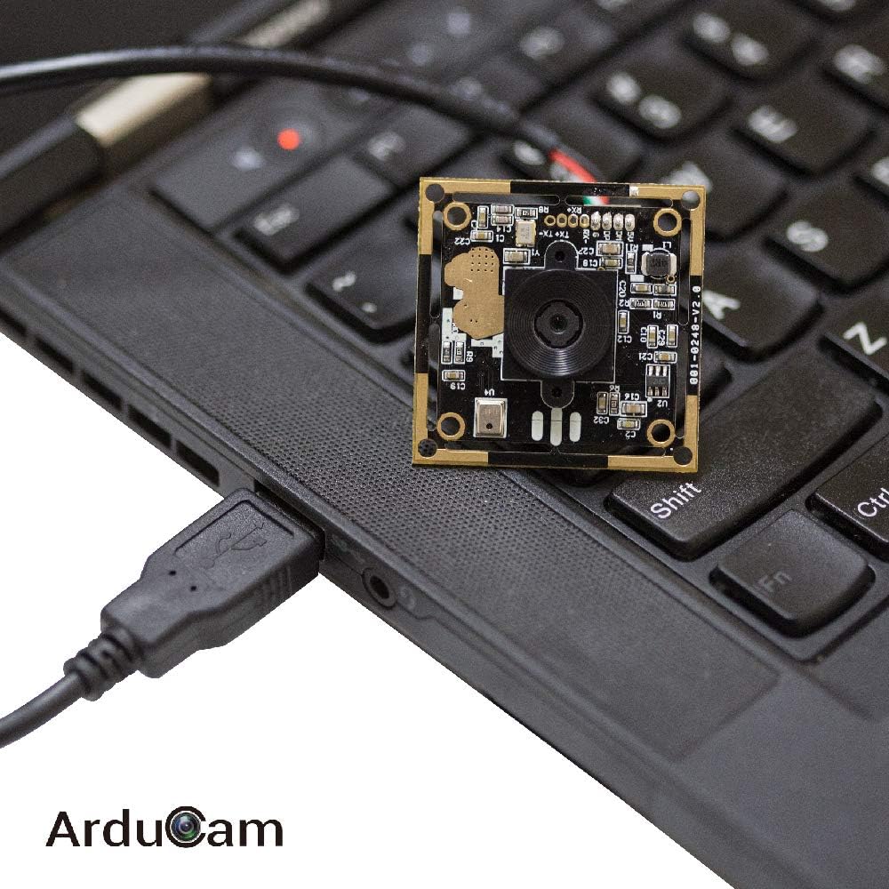 8MP 1080P Auto Focus USB Camera Module with Microphone, 1/3.2” CMOS IMX179 Mini UVC Webcam Board with 3.3ft/1m Cable H9016