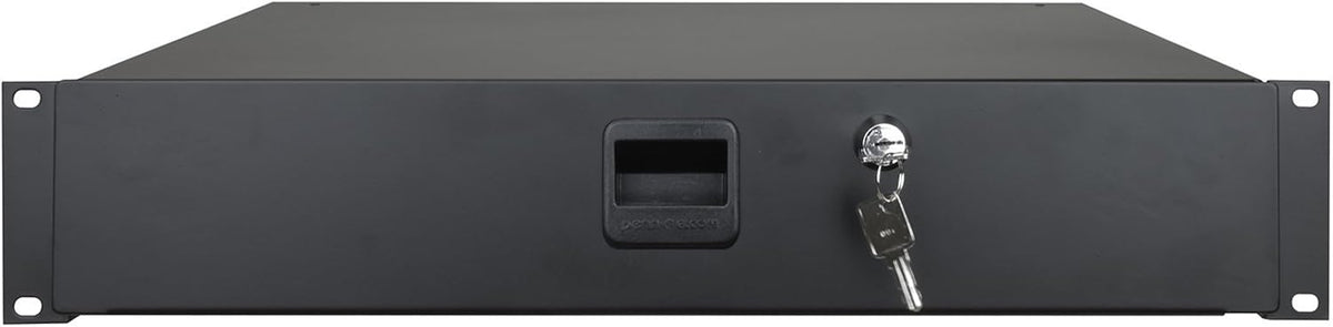Standard Sliding Steel Rack Drawer 2U with Slam Latch & Key Lock K727