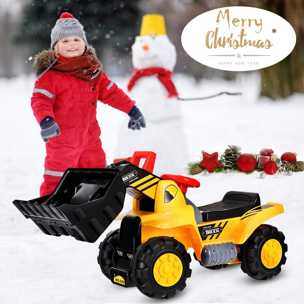 Yellow Kids Ride On Construction Bulldozer P8913