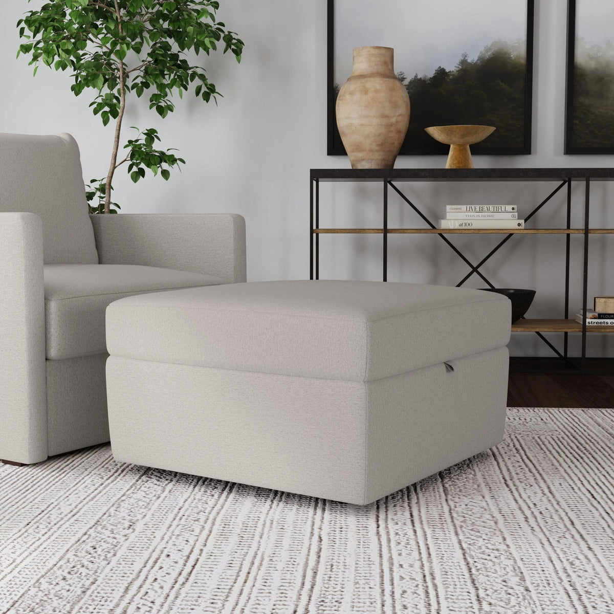 Frost Ottoman with Storage K9992