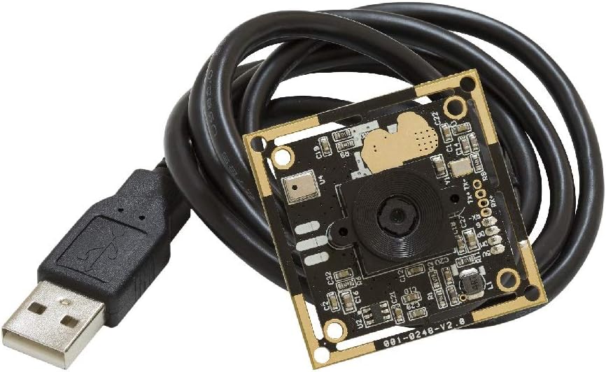 8MP 1080P Auto Focus USB Camera Module with Microphone, 1/3.2” CMOS IMX179 Mini UVC Webcam Board with 3.3ft/1m Cable H9016