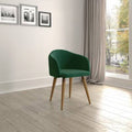 Green Mint Velvet Armchair Z42956