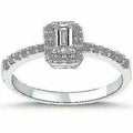 14k White Gold Pave Halo Diamond Engagement Ring Z33133