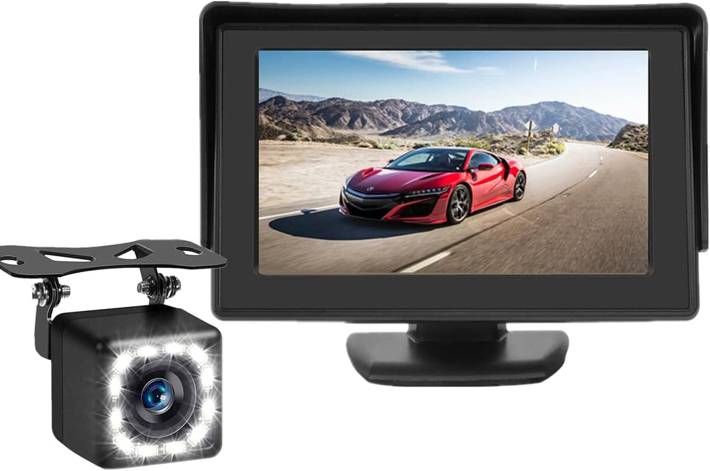 Wireless Backup Camera 4.3 Inch FHD 1080P Waterproof Reversing Camera Pack of 2 R693412