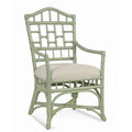 Navy and White Performance Stripe Arm Chair P294661