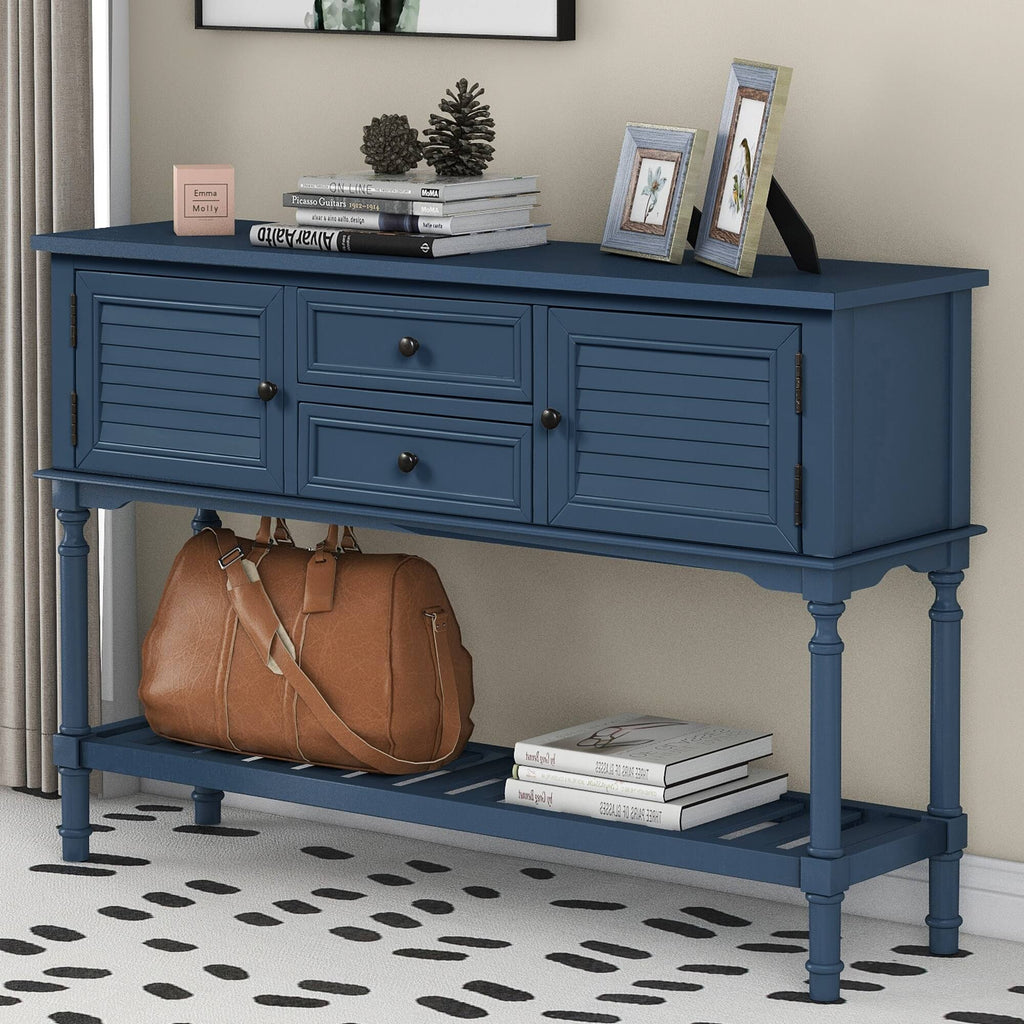 Black 47'' Sofa Table Console Table N496