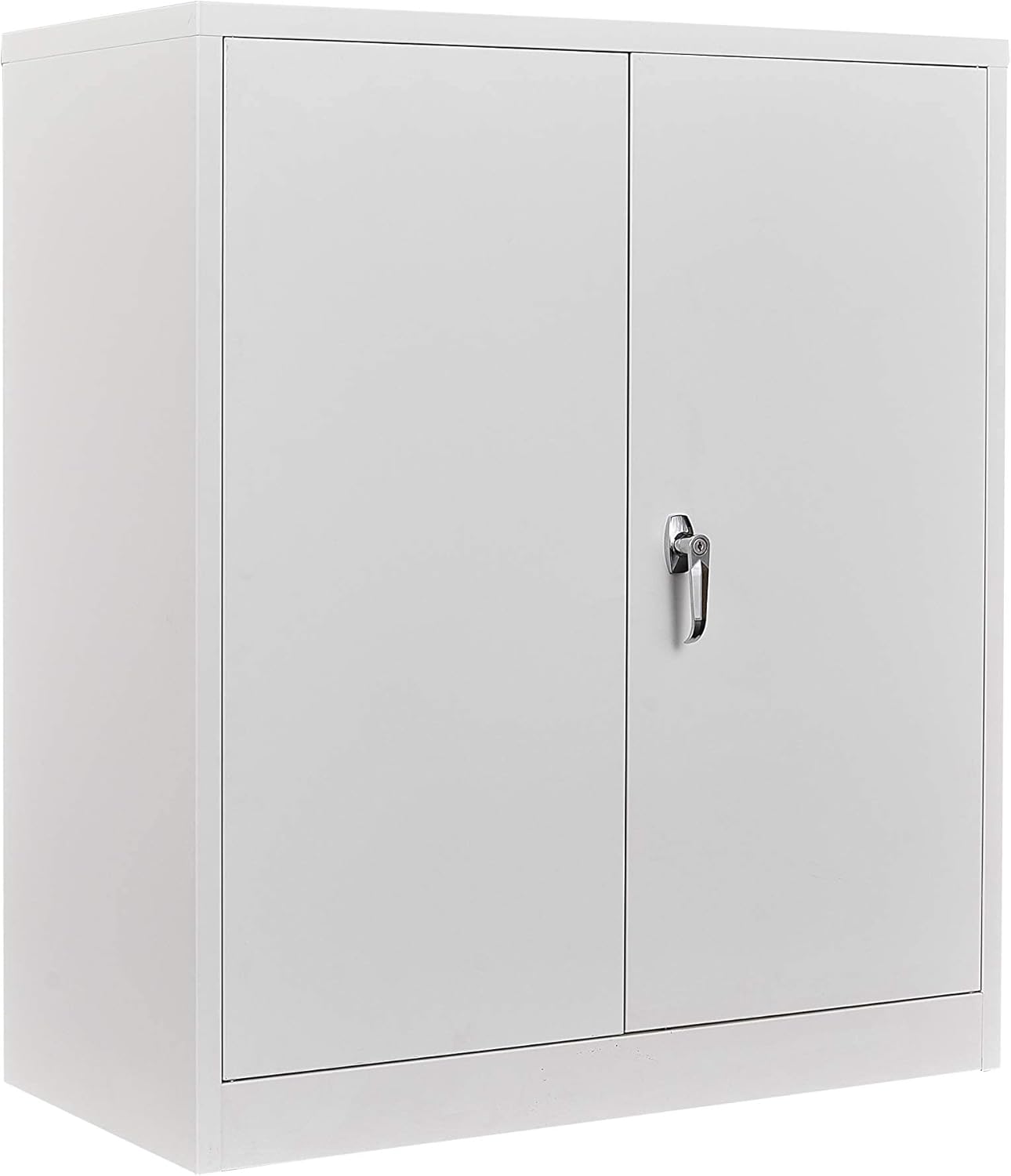 Metal Storage Cabinet with Locking Door and 2 Adjustable Shelves E440