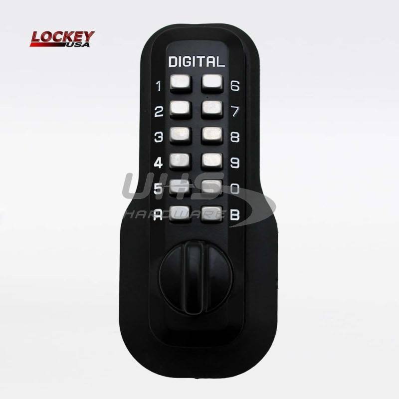 Mechanical Keyless Deadbolt Lock; Bright Chrome (Grey) P469026