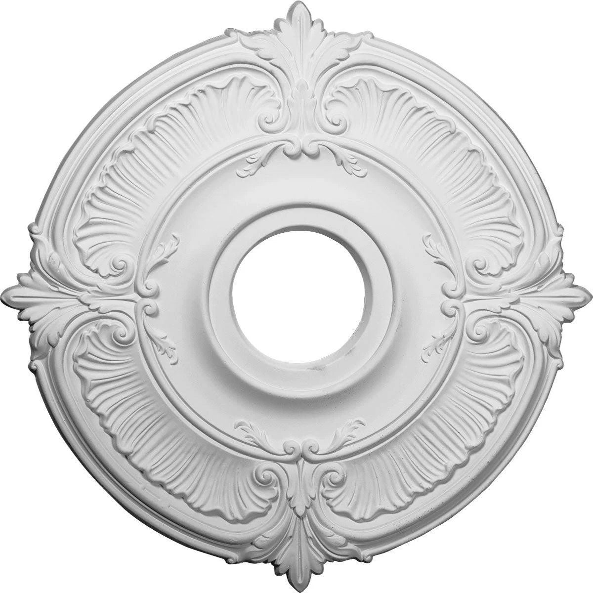 18x22OD x 4x22ID x 5/8x22P Hand-Painted Stone Hearth Crackle Ceiling Medallion D18344