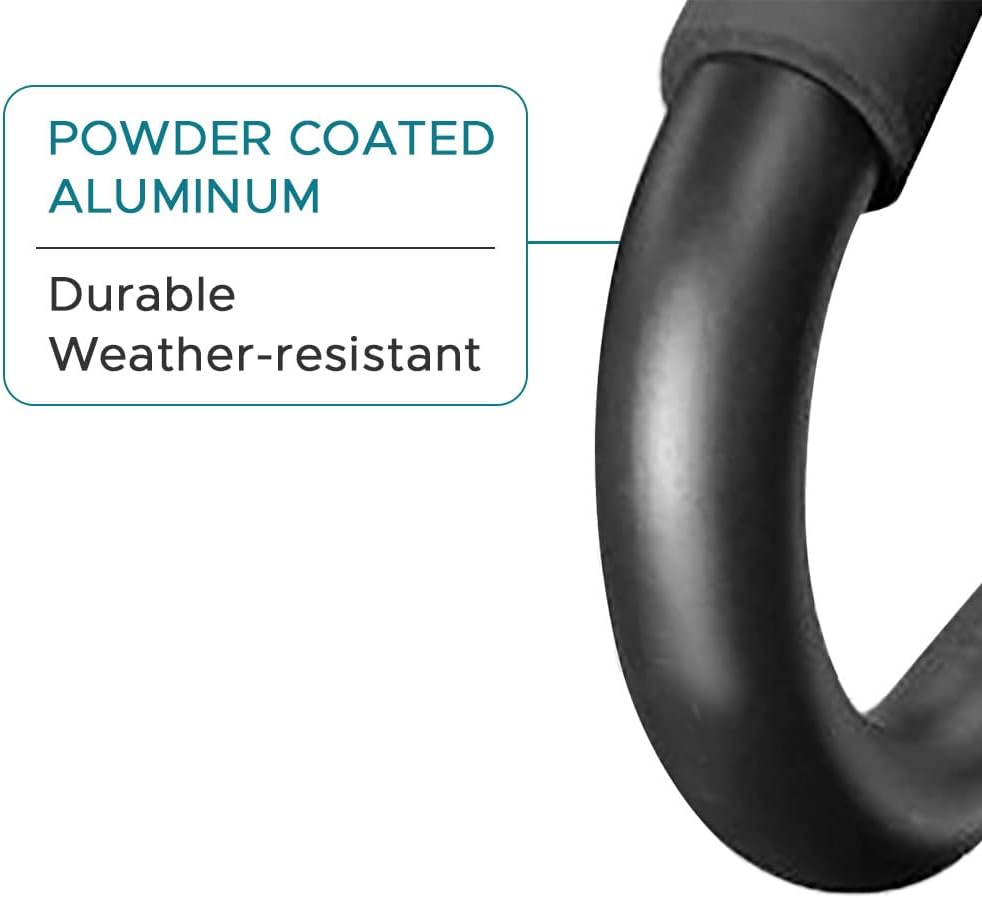 Black Hot Tub Spa Handrail with Undermount Base H4424