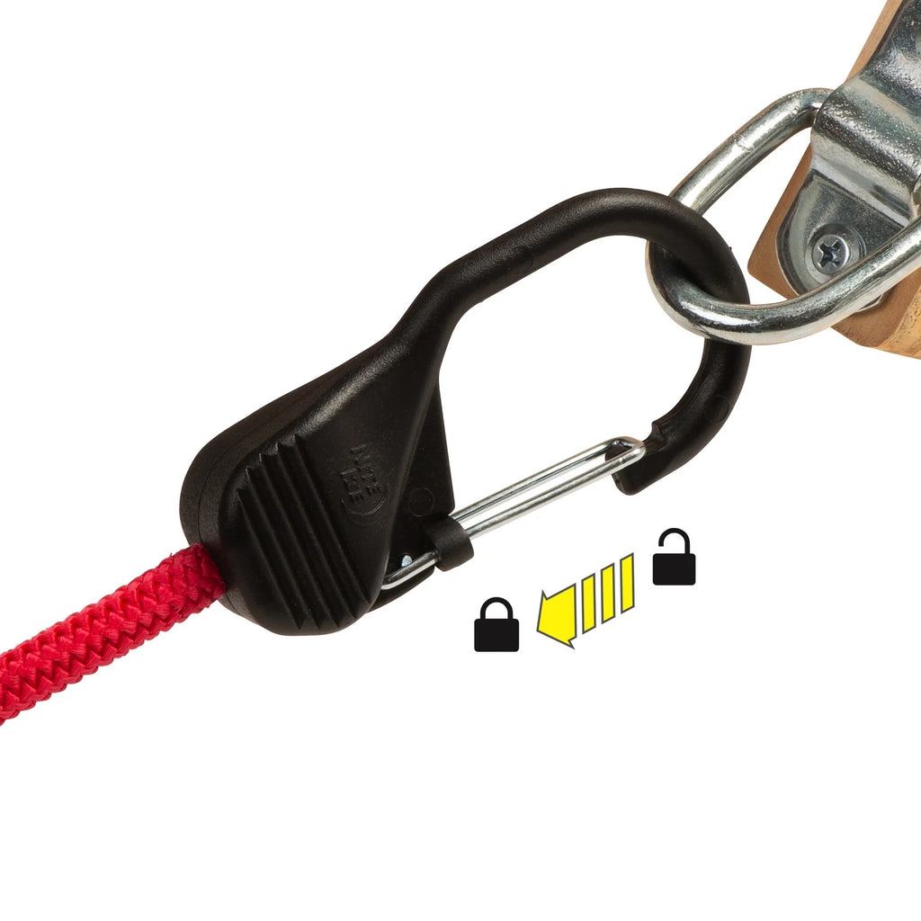 Red SlideLock Carabiner Bungee 24 in P181