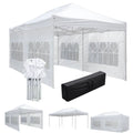 White Waterproof Pop Up Canopy Tent T307