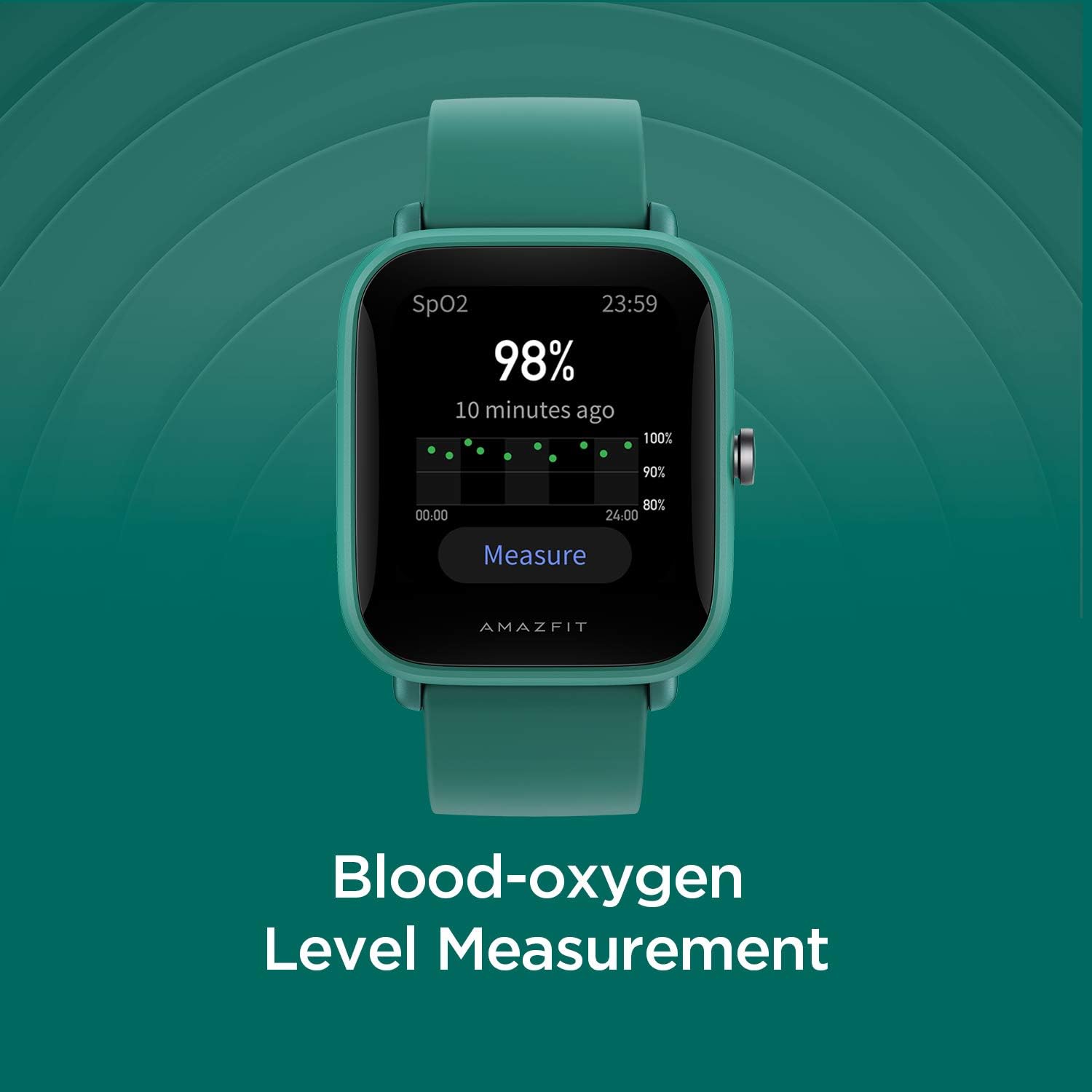 Smart Watch with Alexa Built-In, GPS Fitness Tracker, 5 ATM Water Resistant (Green) R91998