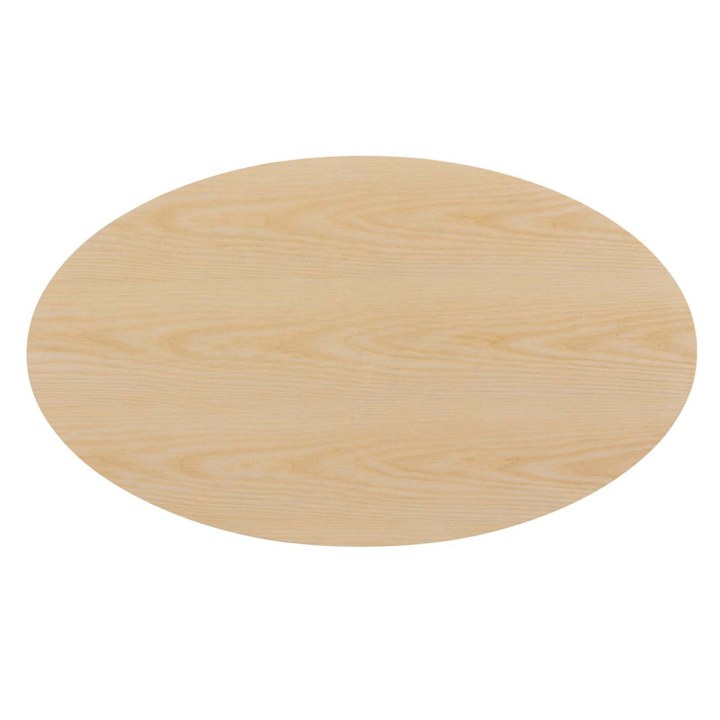 Oval 48 inch Wood Metal Dining Table T723