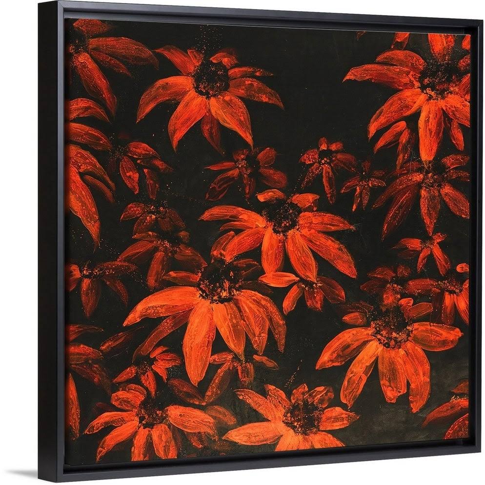 Black Float Frame Canvas Art - 16 x 16 O17578