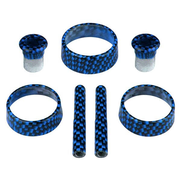 Blue Billet Knob Kit 7 Pcs J92804