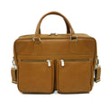 Saddle Leather Brief Overnighter L9206