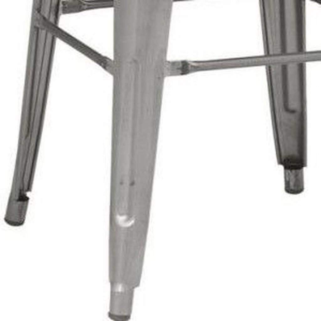 Antique Silver Bar Stool Set of 2 H929319