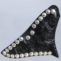 Black Leather Saddle Stirrup Cover A9054