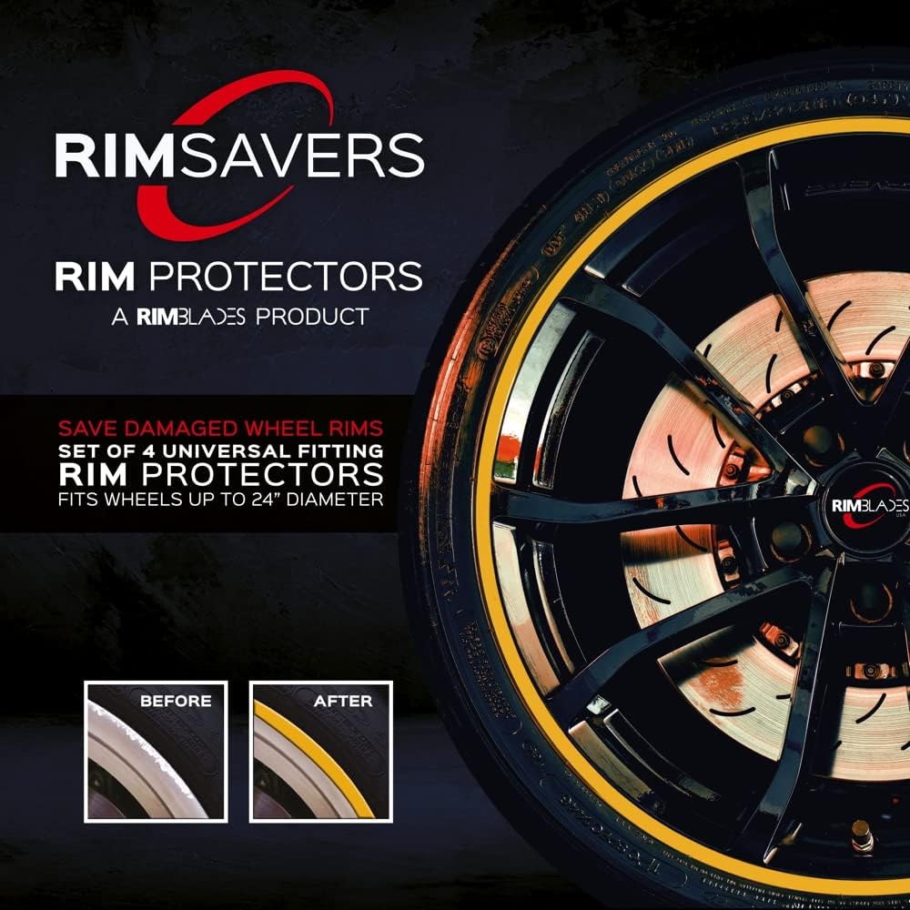 Silver Wheel Rim Protectors Set of 4 Q856