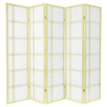 Ivory 5 Panel Shoji Screen Q3166