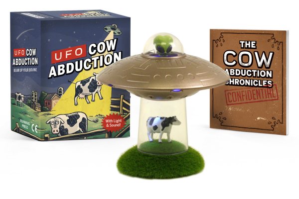 UFO Cow Abduction Beam Up Your Bovine Light and Sound Paperback L585