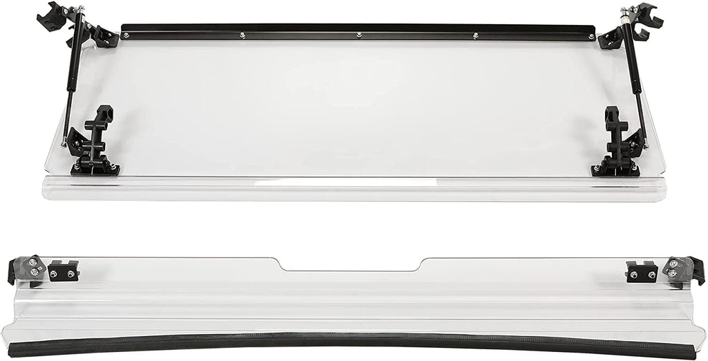 3-IN-1 Front Windscreen Folding Down Flip Clear Vented X232051