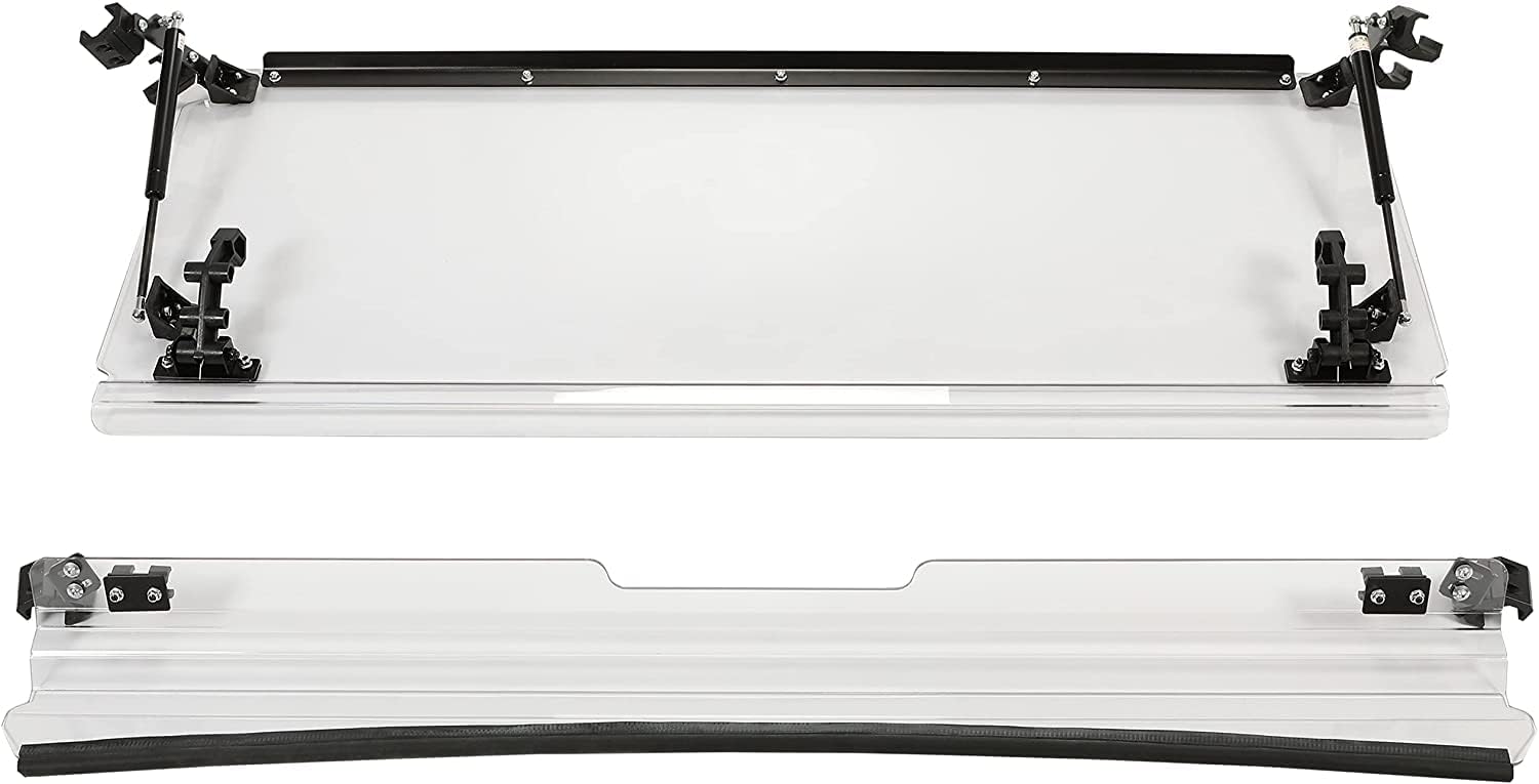 3-IN-1 Front Windscreen Folding Down Flip Clear Vented X232051