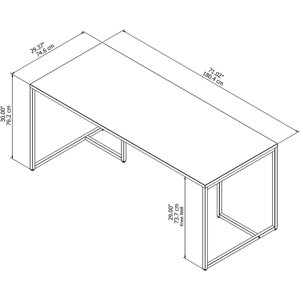 72w Table Desk M7569