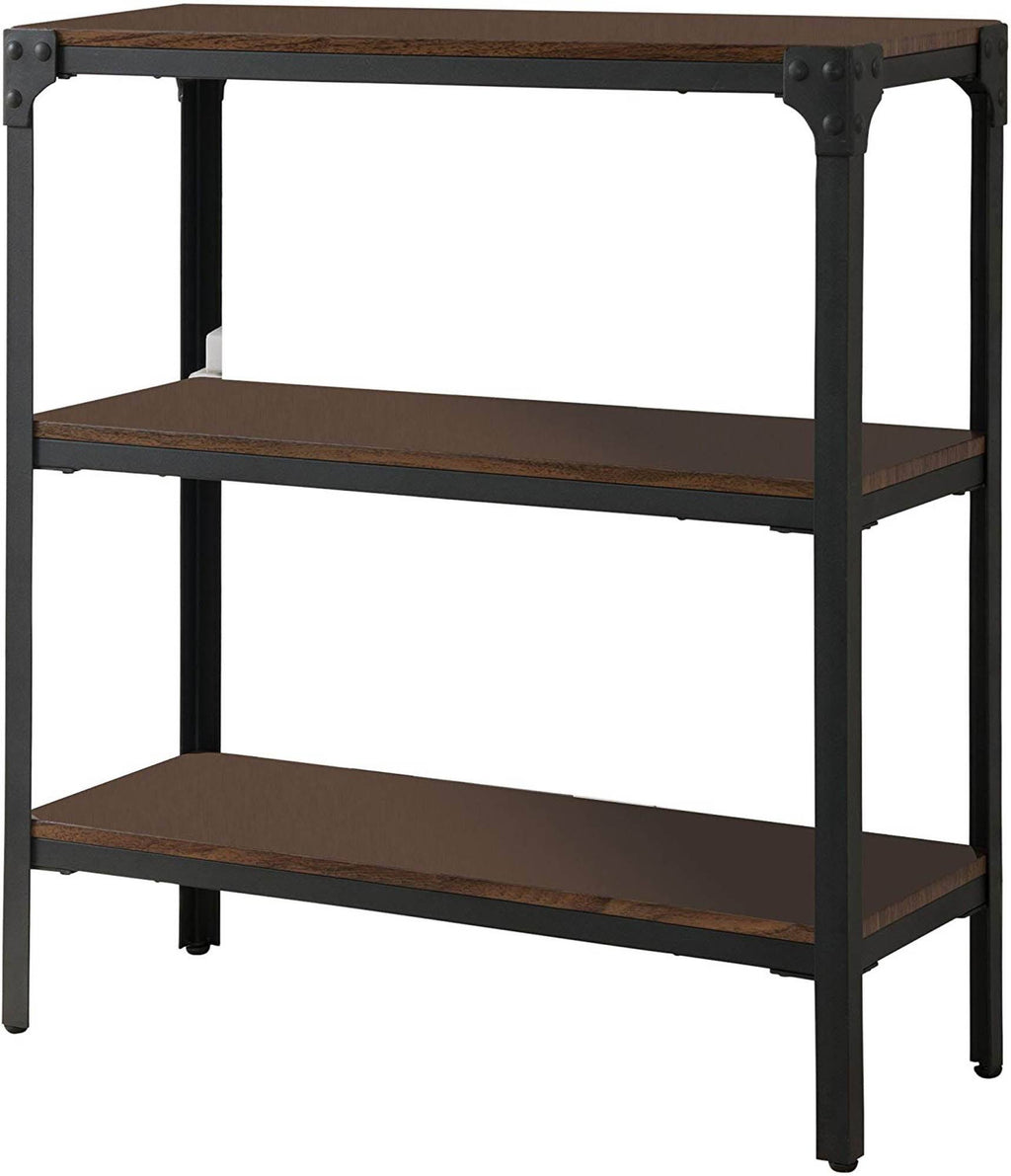 Antique Walnut 2 Tier Shelf Bookcase A4114