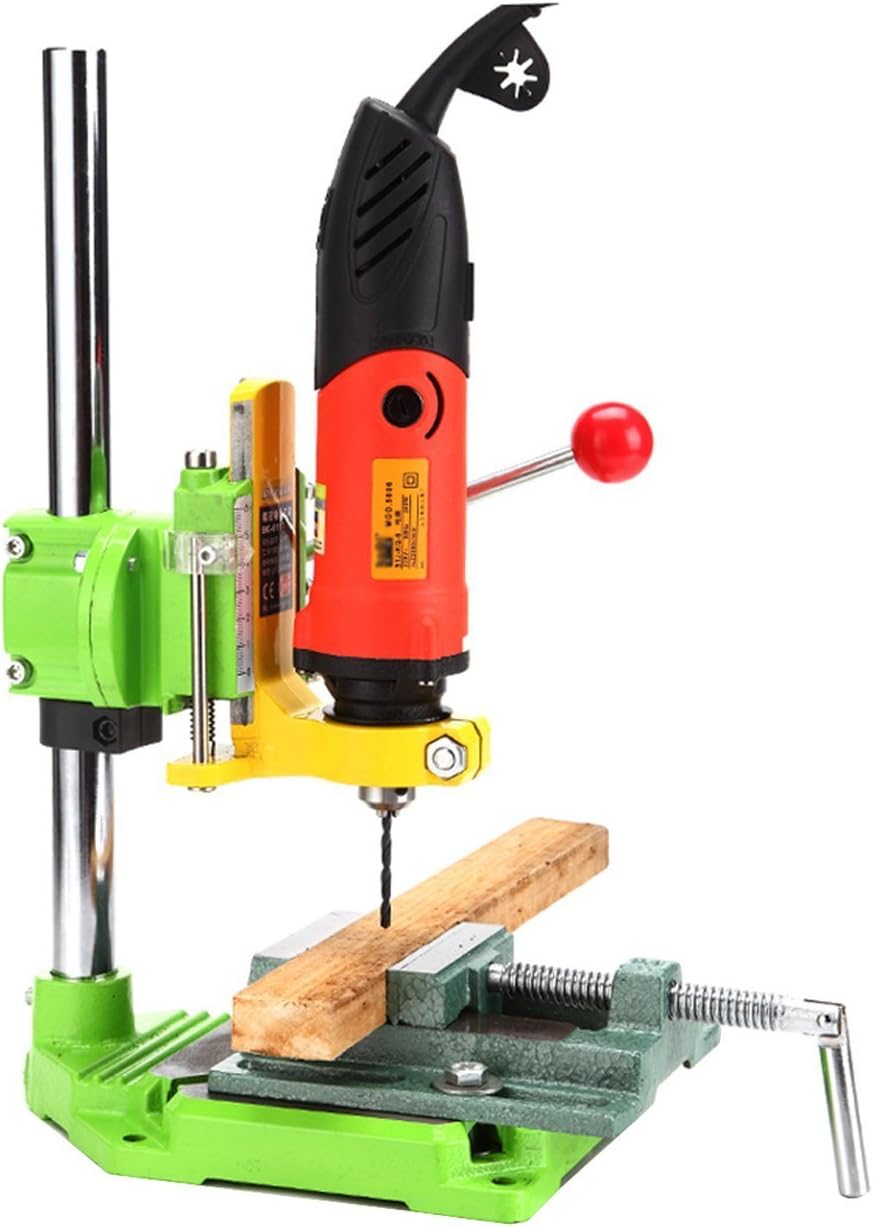 Drill Press Stand Table with Cast Iron Vise, 90° Rotating Fixed Frame, Pack of 2 S31355