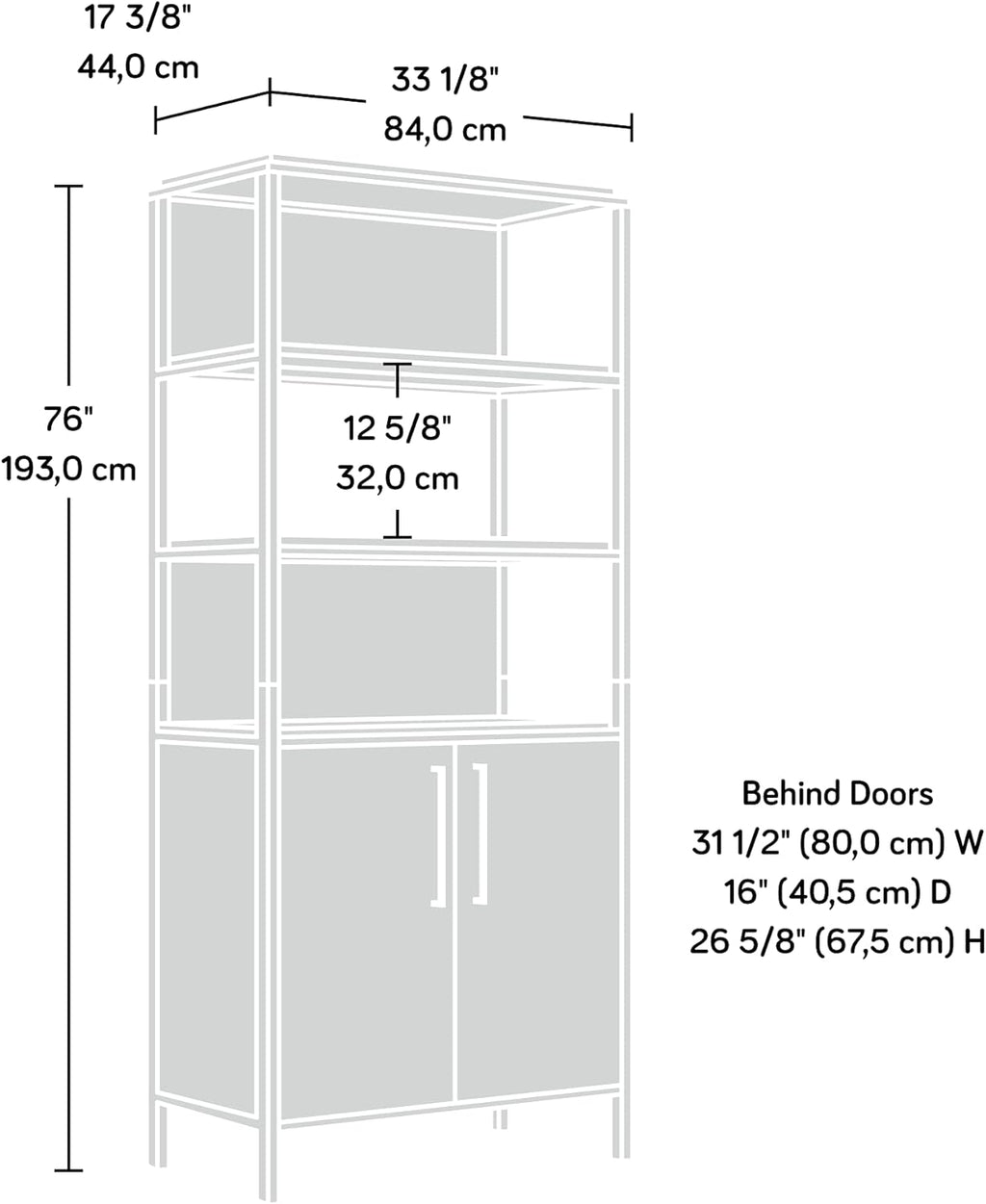 Bookcase with Doors N78017