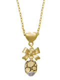 Goldtone Heart Necklace X3673