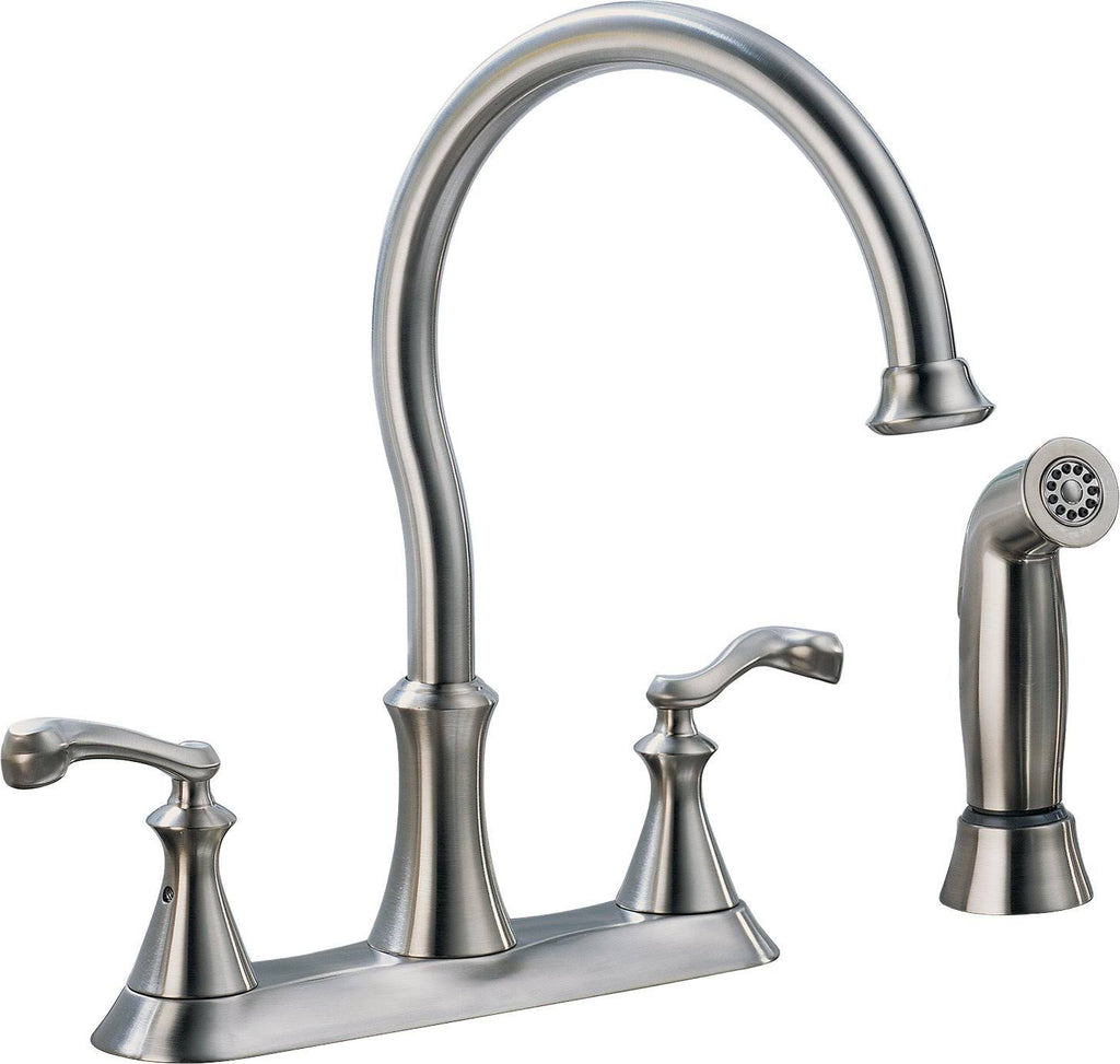 2-Handle Kitchen Faucet Stainless Steel C3056