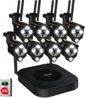 8CH 5MP NVR Security Camera System with 2TB HDD and 8PCS 3MP Outdoor Bullet Cameras F3525